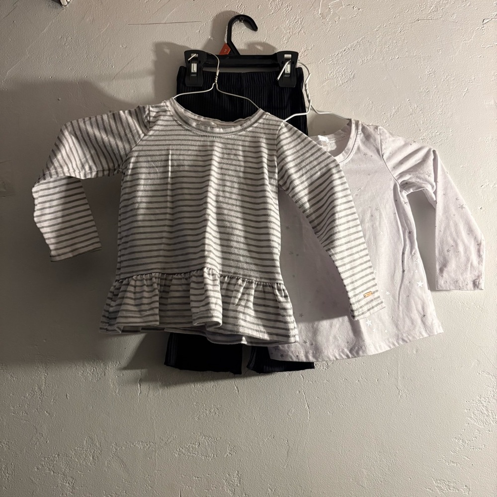 3 piece T Tahari Black Straight Leg Matching Set size 4